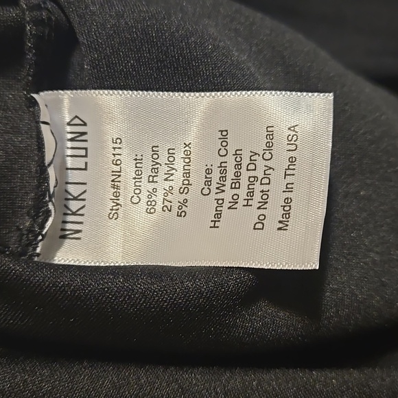 Nikki Lund Women's Alexandra Tie Waist Jumpsuit Black Size XL NWOT - Picture 9 of 10